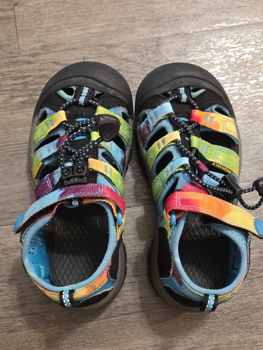 Keen • Kids Rainbow Strappy Sandals - Blue, Yellow, Orange, Green, Purple